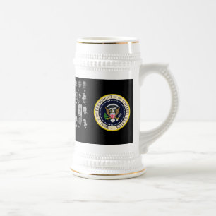 44 Präsidenten Stein Bierglas