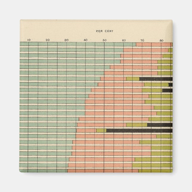 44 Stadtteile 1900 Magnet (Vorne)