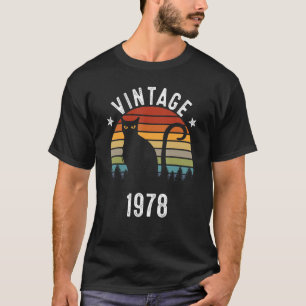 44. Vintag 1978 44 Jahre T-Shirt