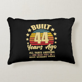 44 Years Ago All Parts Original 44th Birthday Dekokissen