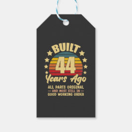 44 Years Ago All Parts Original 44th Birthday  Geschenkanhänger