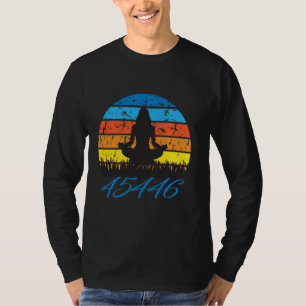 45446 Beige Af 45 gegen 45 Yoga Namaste Retro Vi T-Shirt