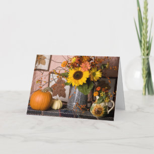 4549 Herbst Still Life Geburtstagkarte Karte