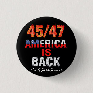 45/47 Amerika ist zurück Show Your American Pride Button