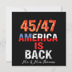 45/47 Amerika ist zurück Zeigen Sie Ihren amerikan Einladung