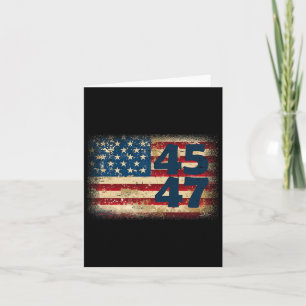 45 47 Donald Trump 2024 Amerikanische Flagge Karte
