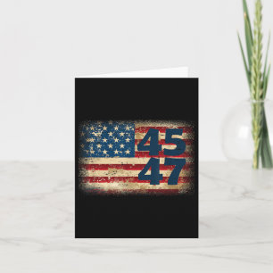 45 47 Donald Trump 2025 Amerikanische Flagge Karte