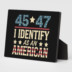 45 47 Ich identifiziere mich als amerikanische Fla Fotoplatte