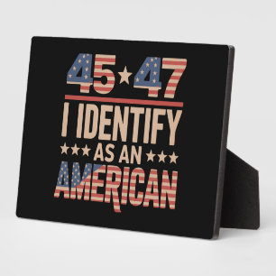 45 47 Ich identifiziere mich als ein amerikanische Fotoplatte