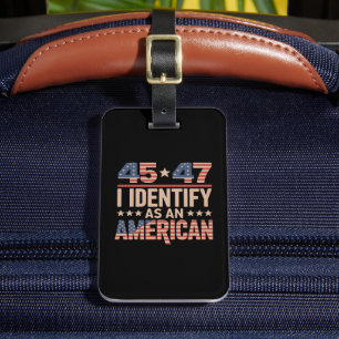 45 47 Ich identifiziere mich als ein amerikanische Gepäckanhänger
