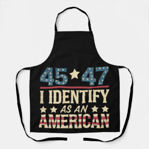 45 47 Ich identifiziere mich als eine amerikanisch Schürze