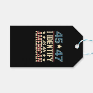 45 47 Ich identifiziere mich als eine US-Flagge Tr Geschenkanhänger