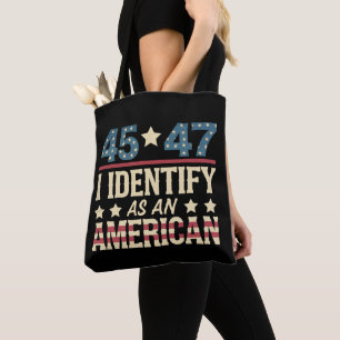45 47 Ich identifiziere mich als eine US-Flagge Tr Tasche