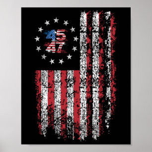 45 47 Präsident 47 Präsident der amerikanischen Fl Poster