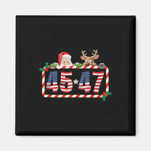 45 47 Trump 2024 Weihnachten 45 und 47 Weihnachtsm Magnet