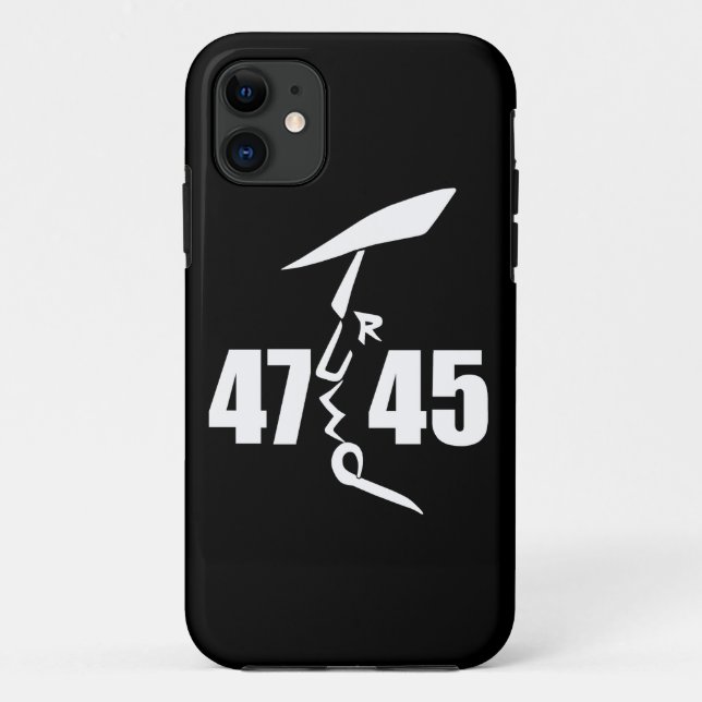 45 47 Trump Case-Mate iPhone Hülle (Rückseite)