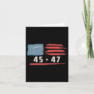 45 47 Trump Präsident Vintage amerikanische Flagge Karte