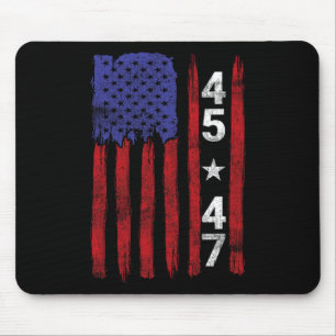 45 47 Trump Präsidentschaftswahl 2024 Patriotic U Mousepad