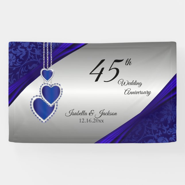 45./65. Saphire Silver Anniversary Design Banner (Horizontal)