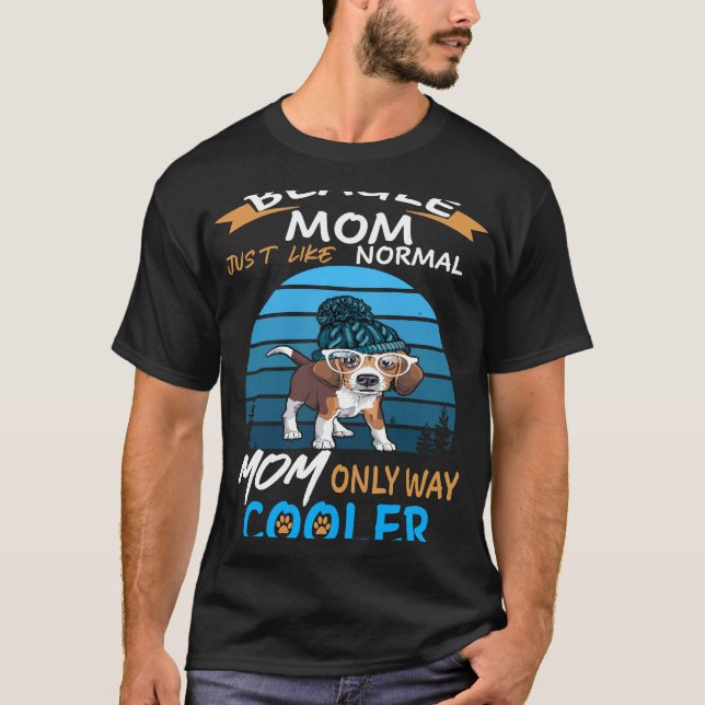 45 Beagle Mama Cooler T-Shirt (Vorderseite)