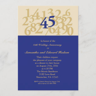 45. Diamantene Hochzeit Einladung