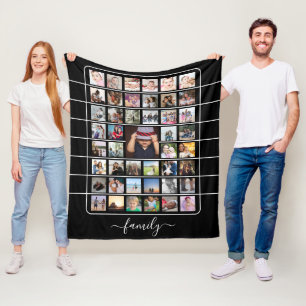 45 FotoCollage Einzigartiges Personalisiertes DIY Fleecedecke