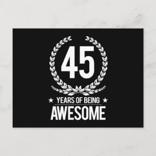 45. Geburtstag (45 Jahre Phantastisch) Postkarte