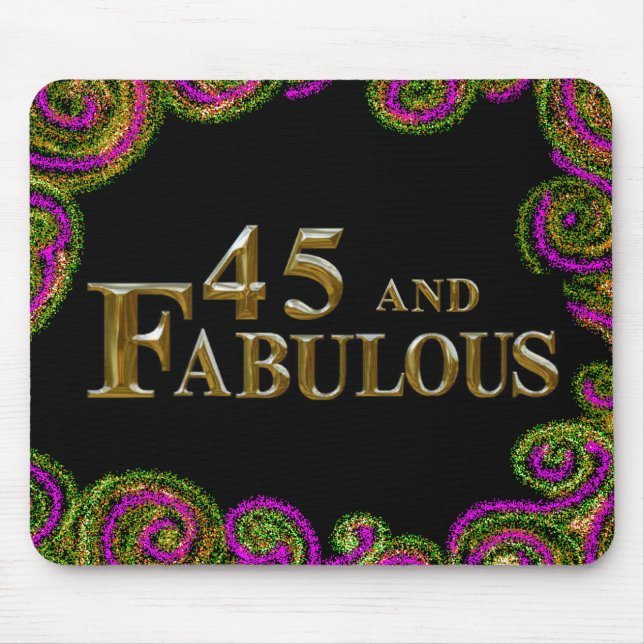 45. Geburtstag Mousepad (Vorne)