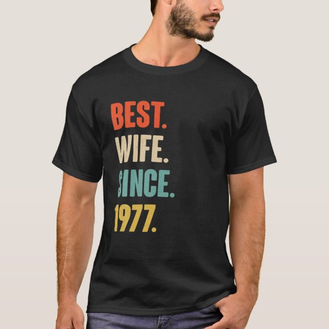 45. Hochzeitspende für sie - Beste Ehefrau s T-Shirt (Vorderseite)