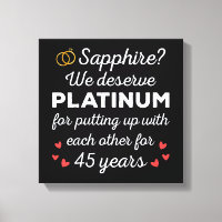 45. Hochzeitstag I - Sapphire Funny Couple