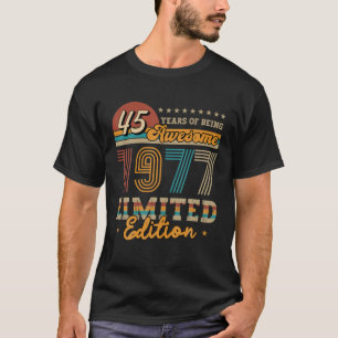 45 Jahre alte Vintage 1977 Limited Edition Geschen T-Shirt