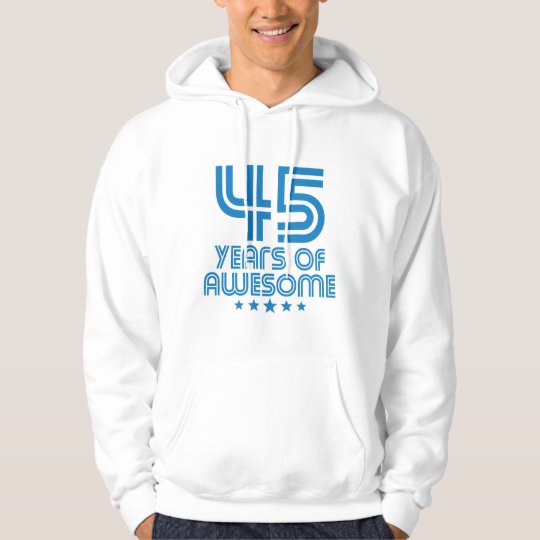 45 Jahre des fantastischen 45. Geburtstages Hoodie