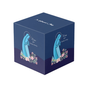 45. Jahrestag des religiösen Lebens Nun Pink Blume Würfel
