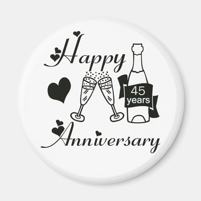 45. Jahrestag Magnet (Vorne)