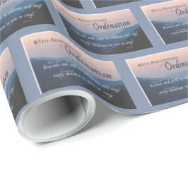 45. Jubiläum der Glückwunsch der Ordination Geschenkpapier