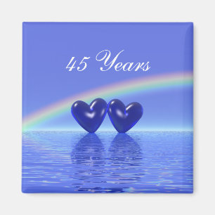 45. Jubiläum Sapphire Hearts Magnet