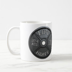 45 LBS Barbell Plate - LIFT HEAVY Kaffeetasse