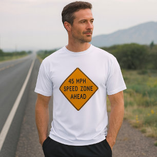 45 MPH Speed Zone Men’s Sport-Tek T - Shirt