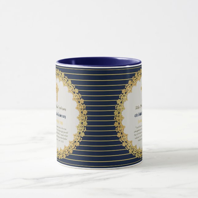 45. Ordination Jubiläum SAPPHIRE - JEDE CLERGIE Tasse (Zentrum)
