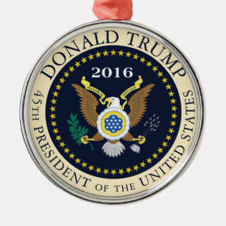 45. Präsident der Vereinigten Staaten Silbernes Ornament