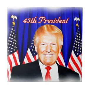 45. Präsident Donald Trump _ Fliese