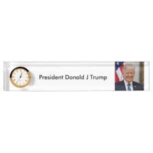 45 Präsident Donald Trump Namensplakette