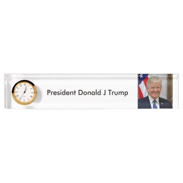 45 Präsident Donald Trump Namensplakette (Vorderseite)