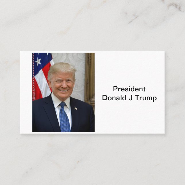 45 Präsident Donald Trump Visitenkarte (Vorderseite)