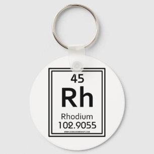 45 Rhodium Schlüsselanhänger
