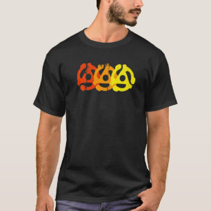 45 RPM Schallplattenadapter Plattenspieler Retro V T-Shirt