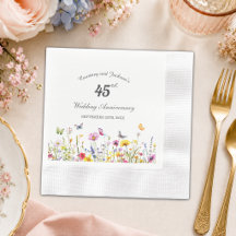 45. Saphir-Wildblumen-Hochzeitsjubiläum