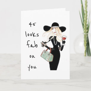 **45. & SIE SIND IMMER FABULOUS**! BIRTHDAY CARD KARTE