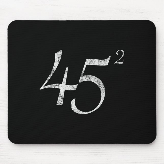45 Squared Präsident Trump 2020 Second Term Gesche Mousepad (Vorne)