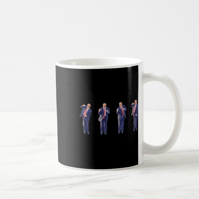 45 Tanz Donald Trump 47. Präsident Trump Kaffeetasse (Rechts)